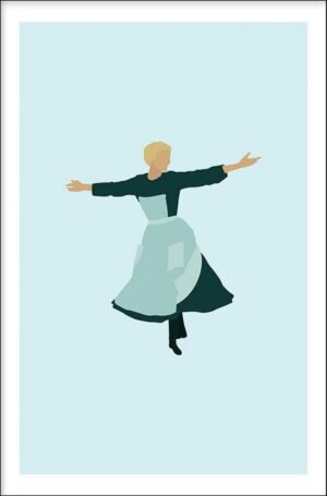 Walljar - The Sound Of Music - Muurdecoratie - Poster met lijst