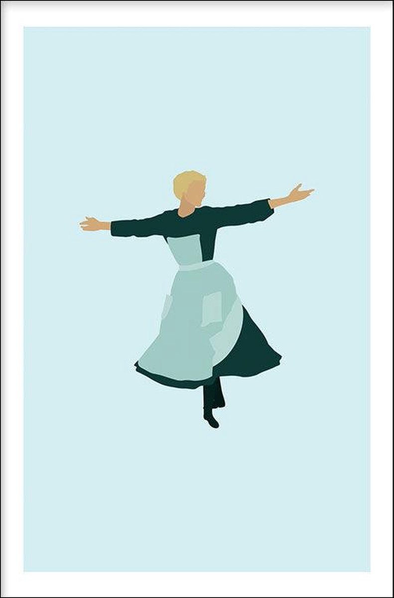 Walljar - The Sound Of Music - Muurdecoratie - Poster met lijst