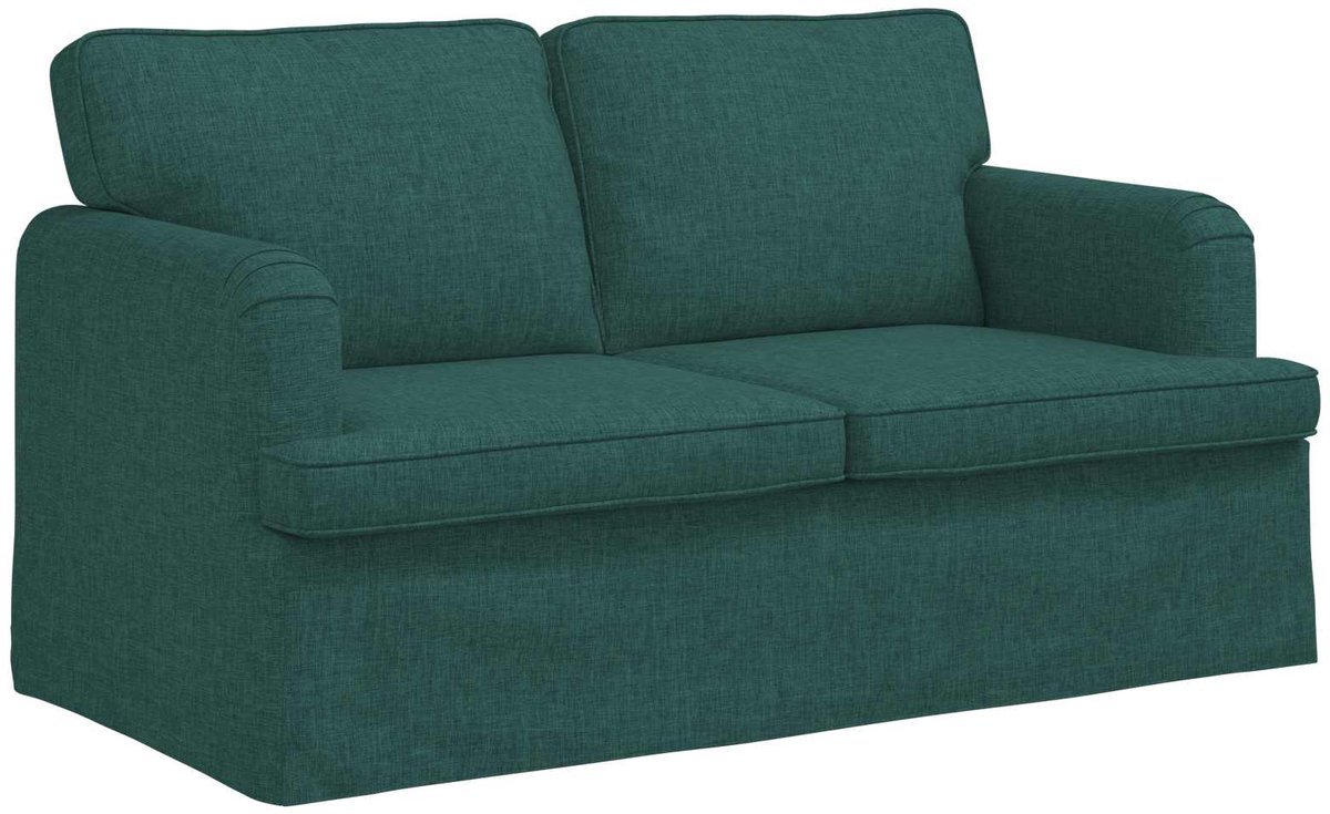 vidaXL - Bank - Donkergroen - 144 - x - 80 - x - 85 - cm - Stof