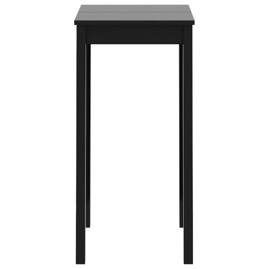 vidaXL Bartafel 55x55x107 cm MDF zwart