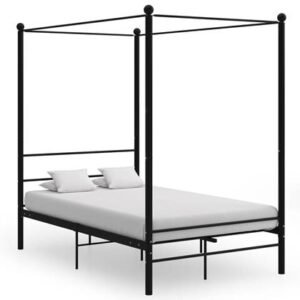 vidaXL Bedframe Zwart 120 x 200 cm