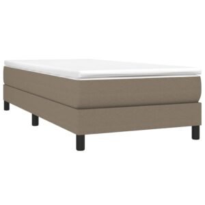 vidaXL Boxspring bed 80x200 cm stof taupe