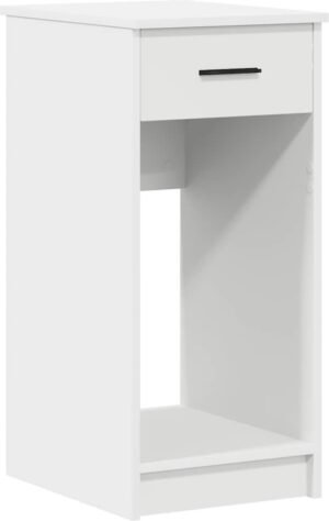 vidaXL - Computertorenstandaard - met - lade - 35x45x77 - cm - wit