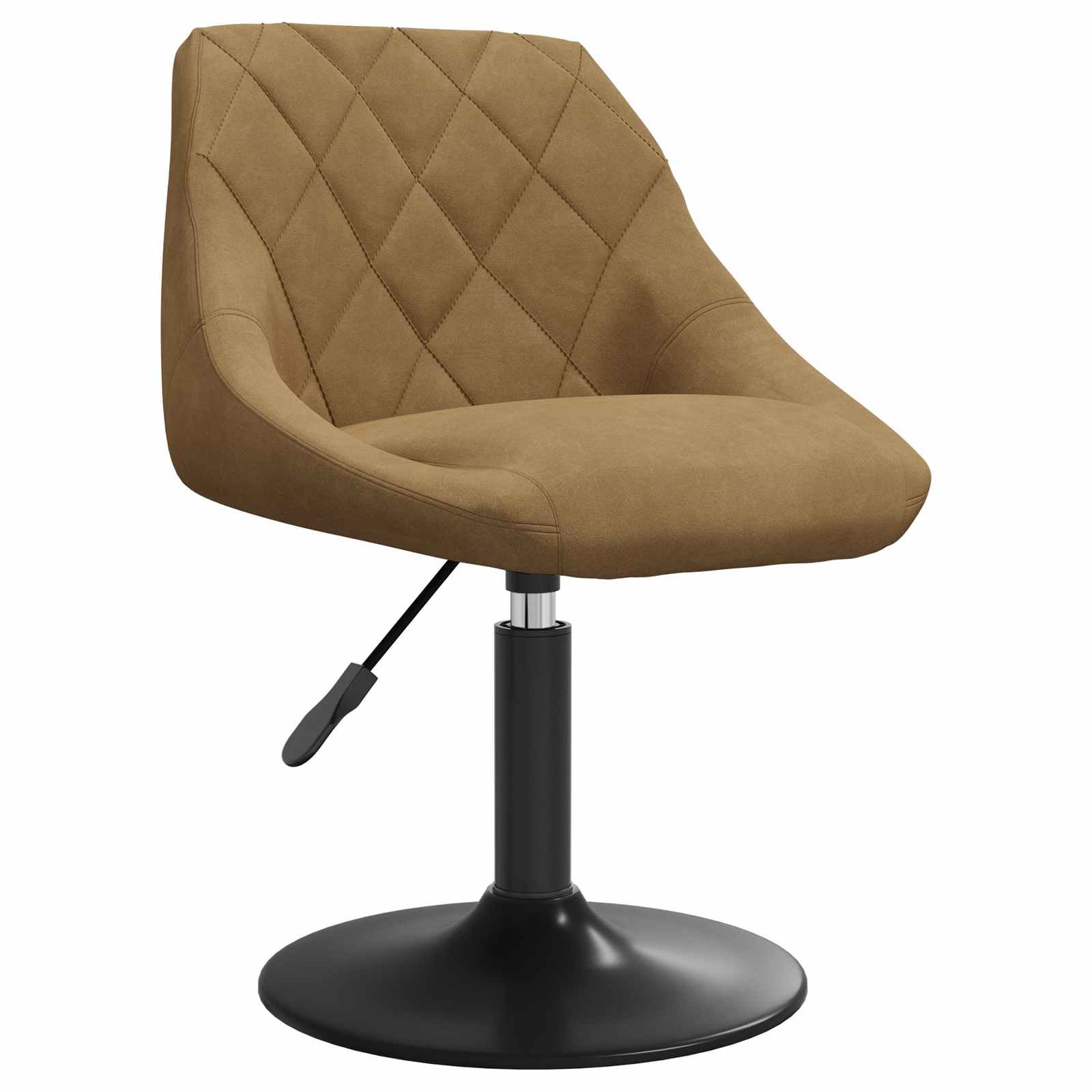 vidaXL Draa Stoelen 2 st Kunstleer Bruin 46 x 44 x 77,5 cm
