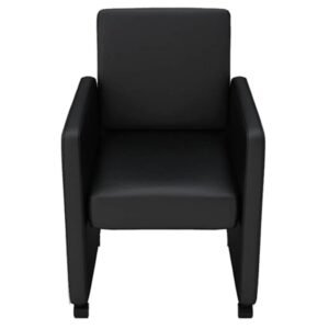 vidaXL Eetkamerstoelen 4 st kunstleer zwart