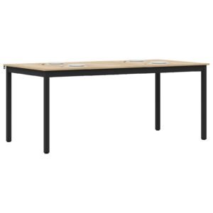 vidaXL Eettafels 180 x 90 x 75 cm Bewerkt hout Rechthoekig