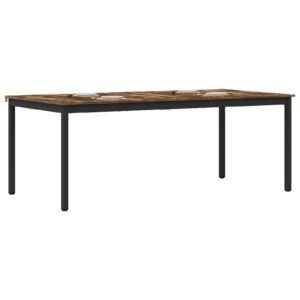 vidaXL Eettafels 200 x 100 x 75 cm Bewerkt hout Rechthoekig