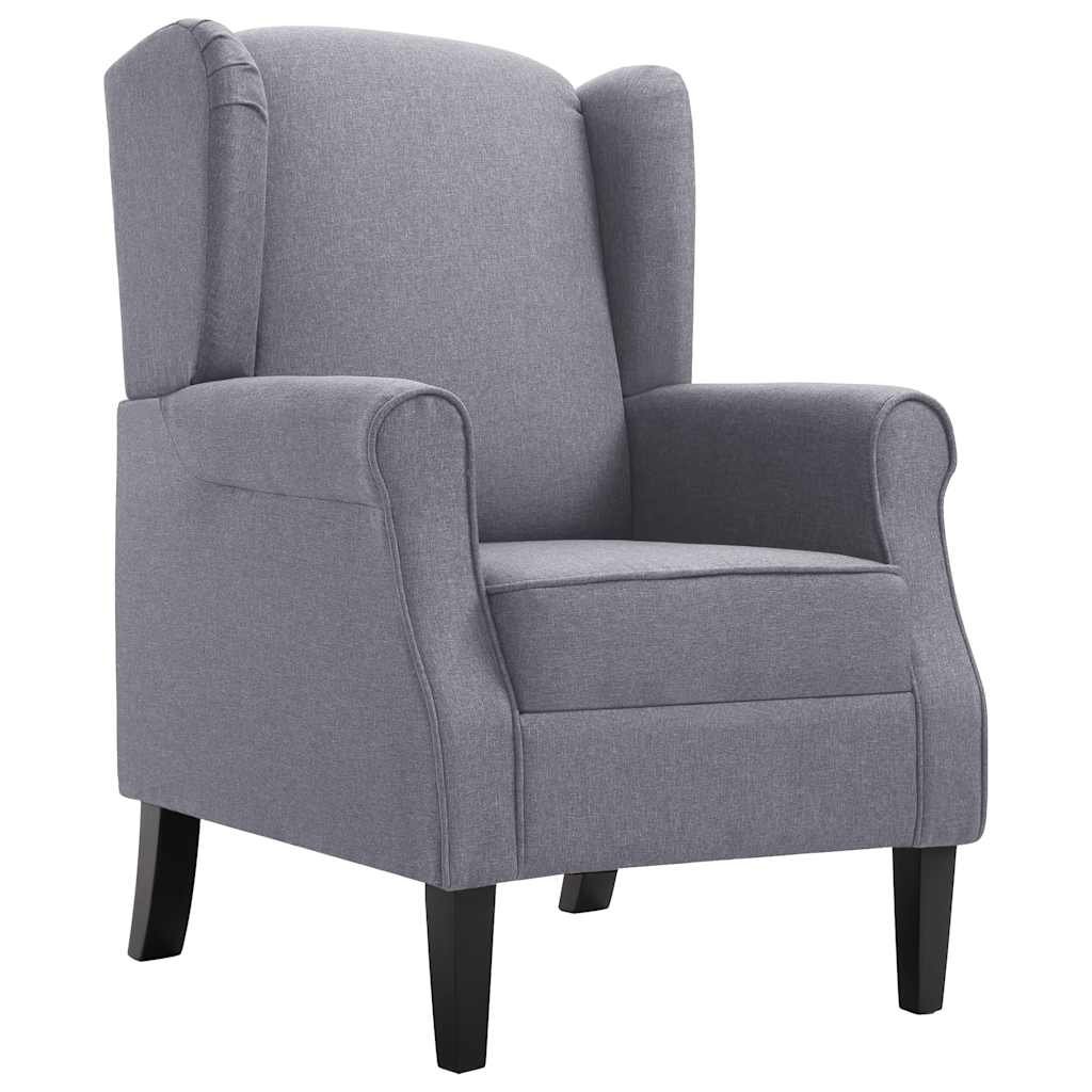 vidaXL Fauteuil stof donkergrijs
