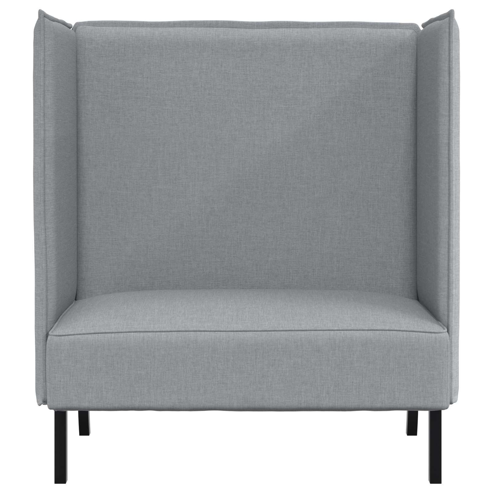 vidaXL Hoge Rug Bank 101cm Lichtgrijs Stof