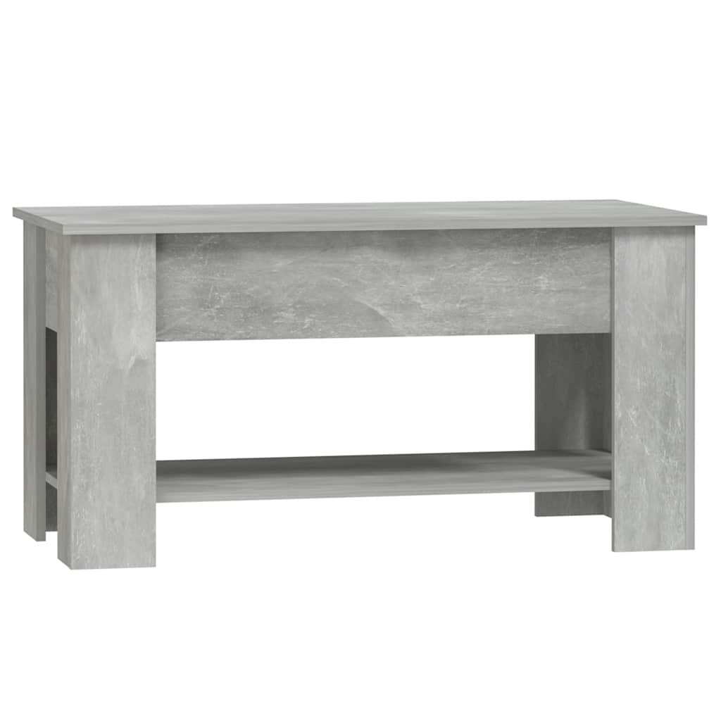vidaXL Salontafel 101x49x52 cm bewerkt hout betongrijs
