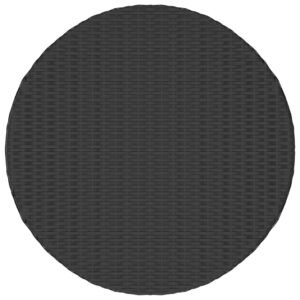 vidaXL Salontafel 68x68x30 cm poly rattan zwart