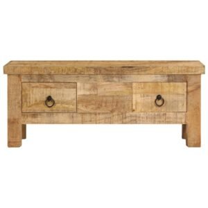vidaXL Salontafel 90x45x35 cm massief mangohout