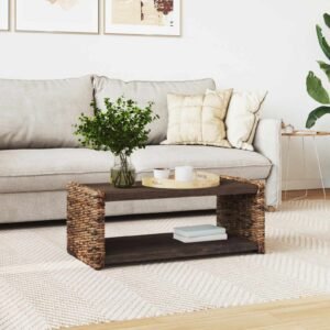 vidaXL Salontafel Naturel 90 x 45 x 35 cm Massief Mahoniehout