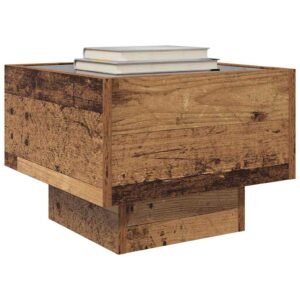 vidaXL Salontafel Oudhout 40 x 40 x 30 cm Bewerkt hout