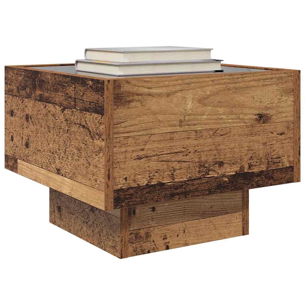 vidaXL Salontafel Oudhout 40 x 40 x 30 cm Bewerkt hout