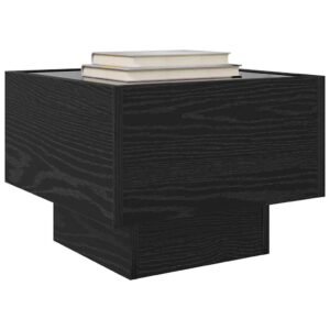 vidaXL Salontafel Zwart Eiken 40 x 40 x 30 cm Bewerkt hout