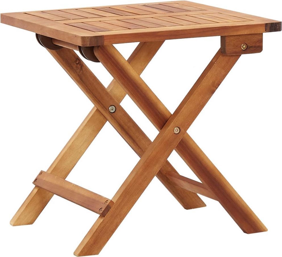 vidaXL - Salontafel - inklapbaar - 40x40x40 - cm - massief - acaciahout