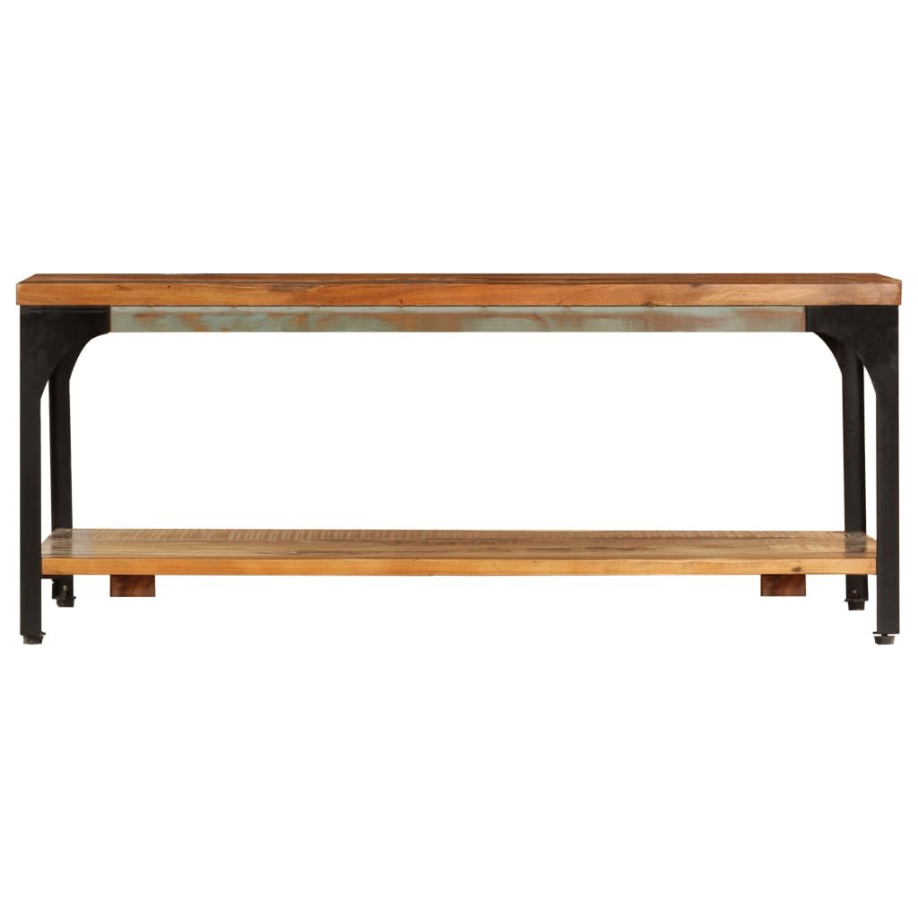 vidaXL Salontafel met schap 100x60x35 cm massief gerecycled hout