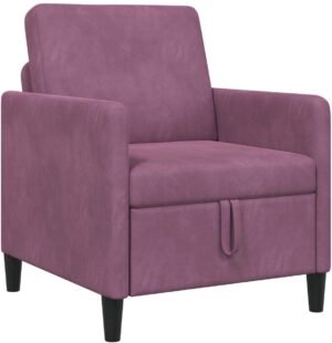 vidaXL - Sofa - met - Opbergruimte - Paars - 72 - x - 78 - x - 87 - cm - Polyester