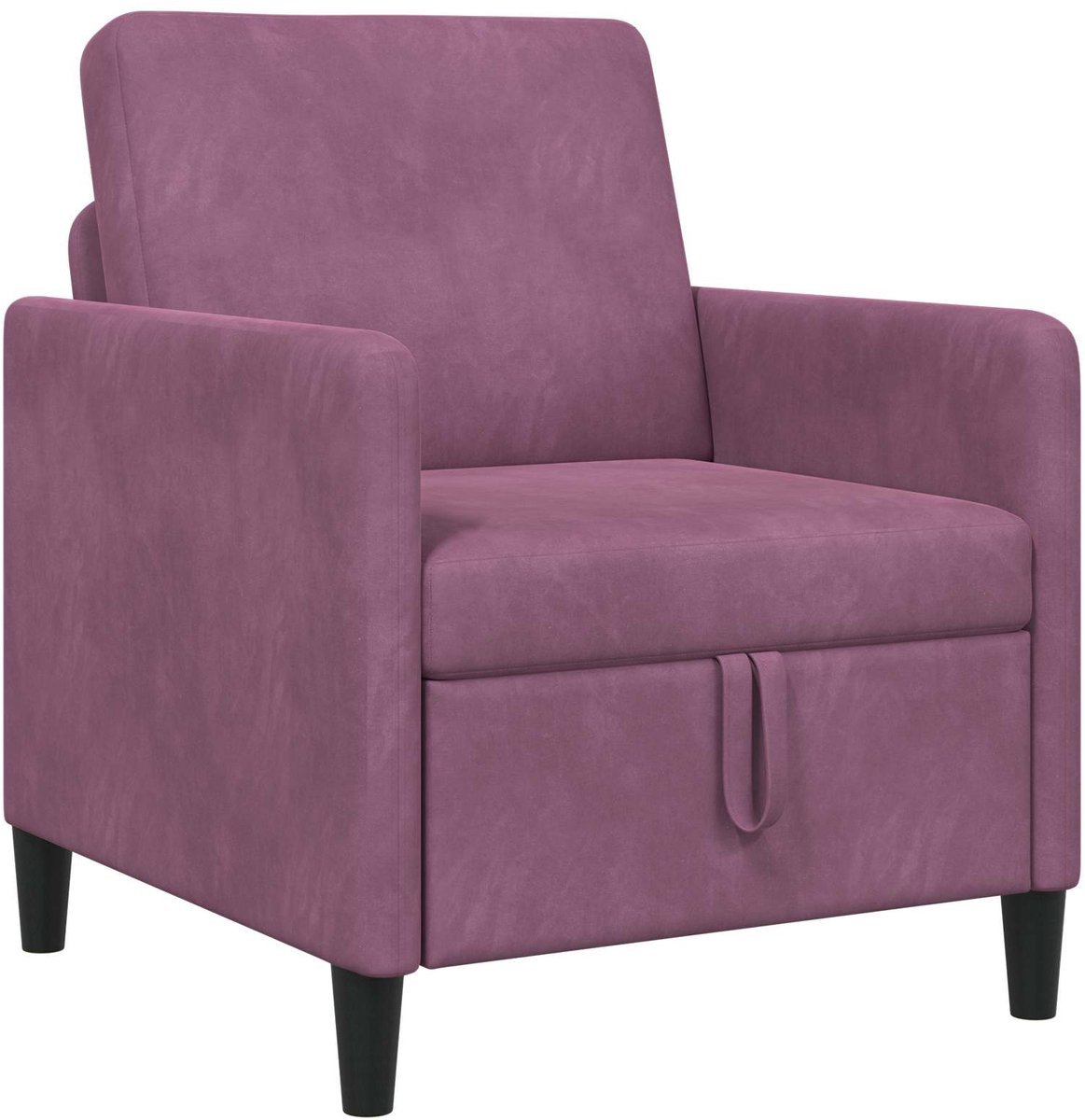 vidaXL - Sofa - met - Opbergruimte - Paars - 72 - x - 78 - x - 87 - cm - Polyester