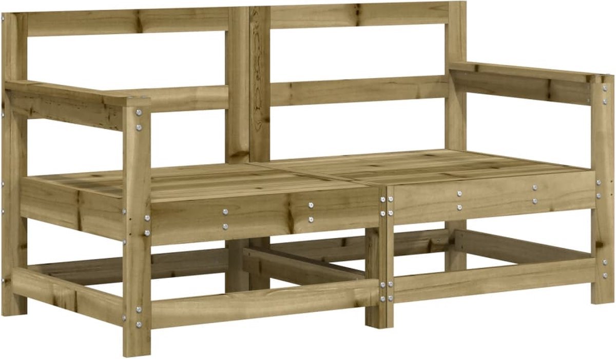 vidaXL - Tuinhoekbanken - 2 - st - geïmpregneerd - grenenhout
