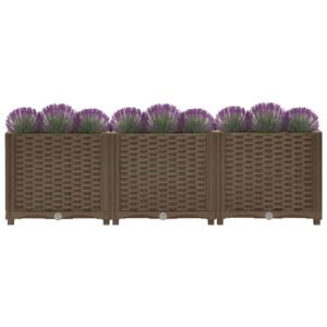 vidaXL Verhoogd bed 120x40x38 cm polypropyleen