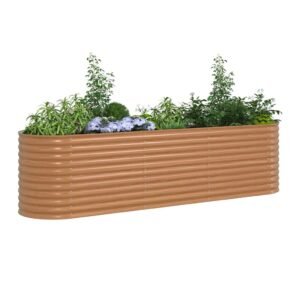 vidaXL Verhoogd bed Bruin 320 x 80 x 81 cm Staal