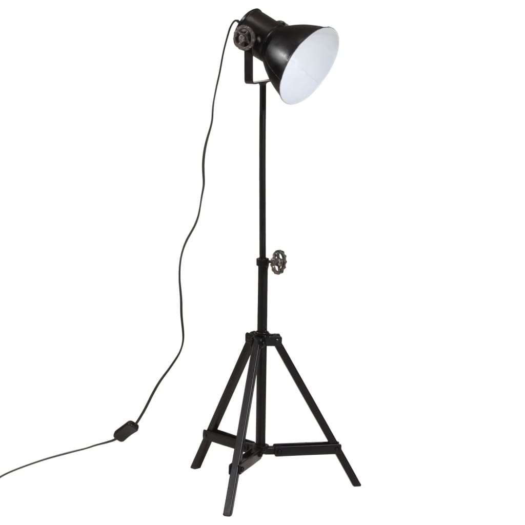 vidaXL Vloerlamp 25 W E27 35x35x65/95 cm zwart