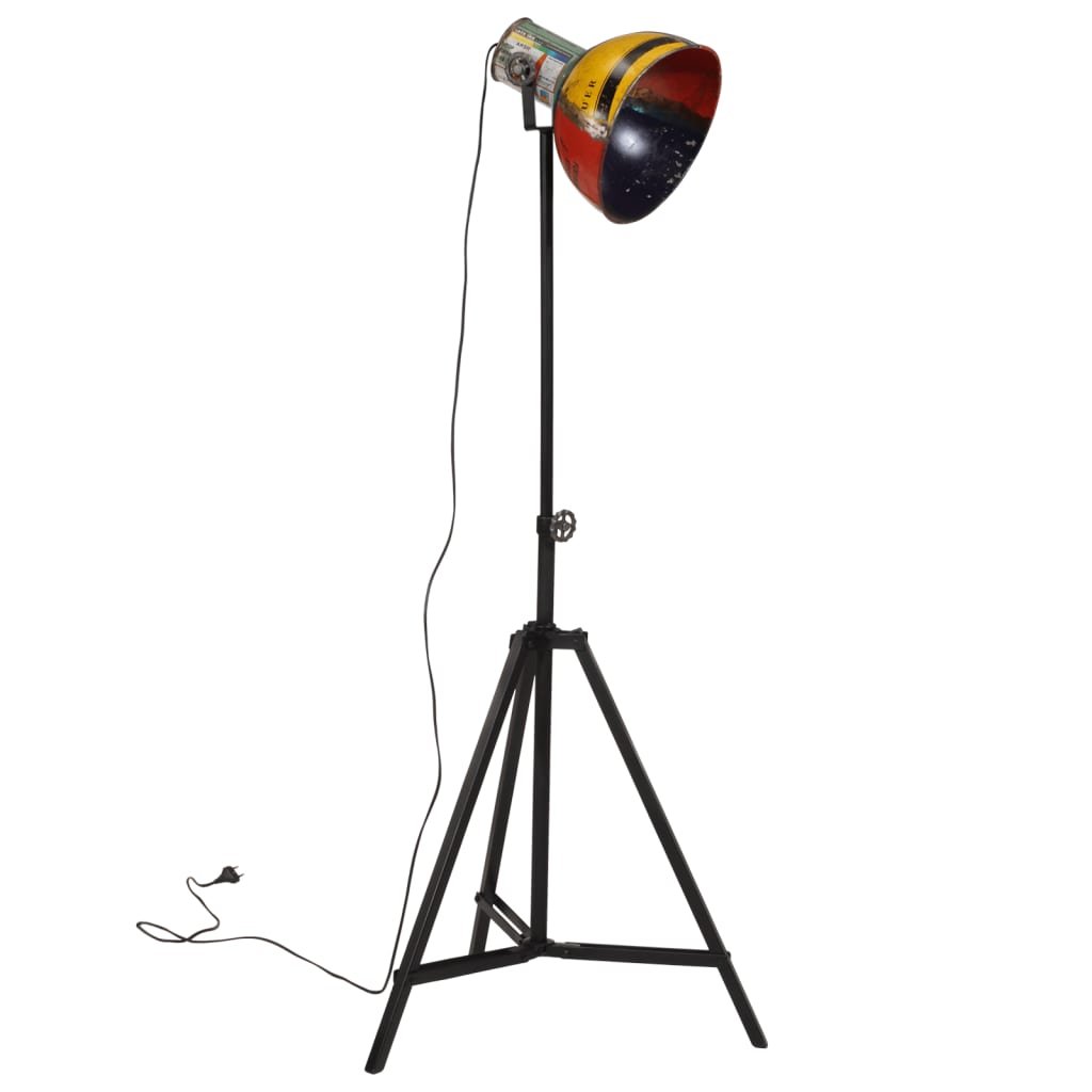 vidaXL Vloerlamp 25 W E27 61x61x90/150 cm meerkleurig