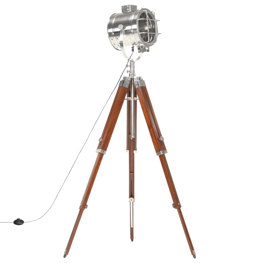 vidaXL Vloerlamp driepoot 165 cm massief mangohout