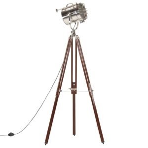 vidaXL Vloerlamp driepoot 180 cm massief mangohout